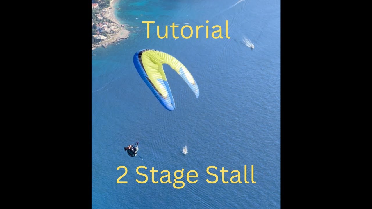 Paragliding SIV tutorial - 2 stage stall for 2 liner