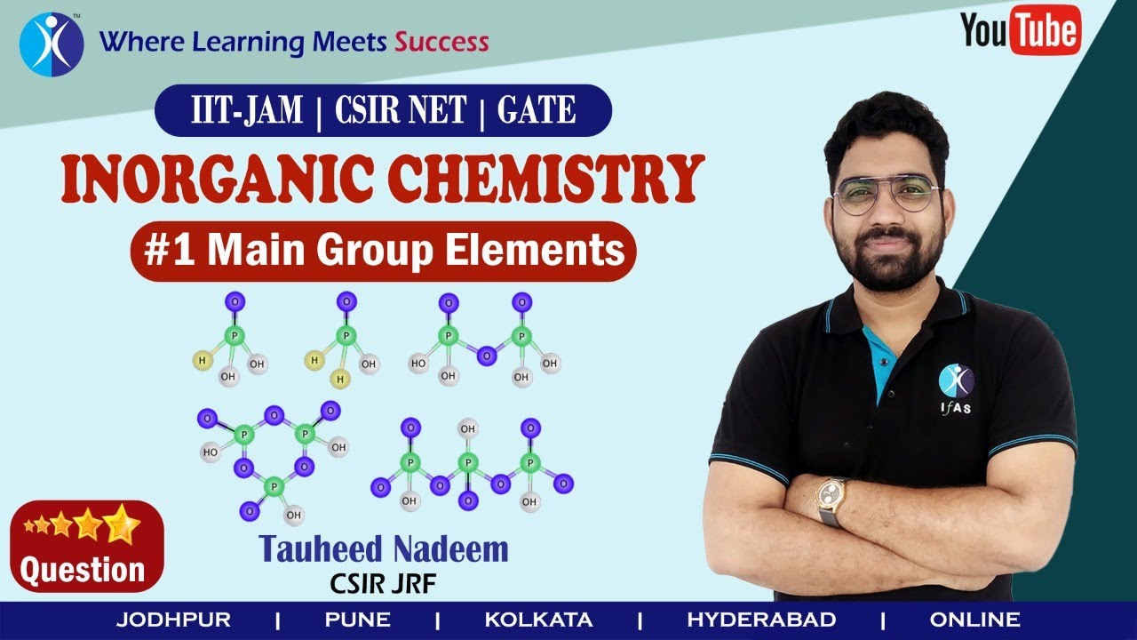 Main Group Chemistry 5 Star question#1|Inorganic Chemistry |Important Questions Series for CSIR JRF