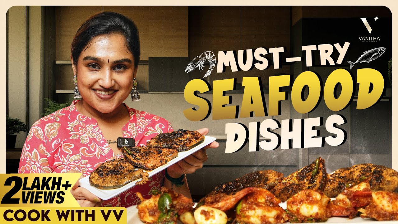 Tawa Fish Fry 🐟 & Idli Podi Prawns 🦐 | Cook With VV 👩‍🍳 | Vanitha Vijaykumar