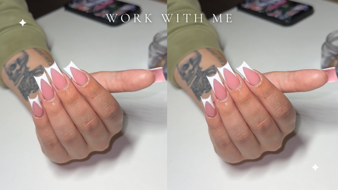 SOAK OFF + WHITE FRENCHTIPS 🤍