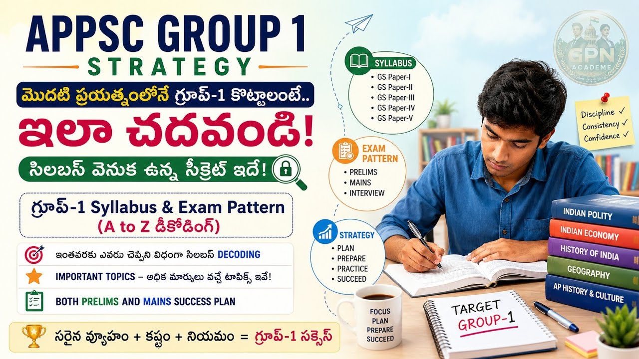 📚 APPSC Group 1 Complete Strategy 2026 | Exam Pattern, Syllabus & Preparation Plan