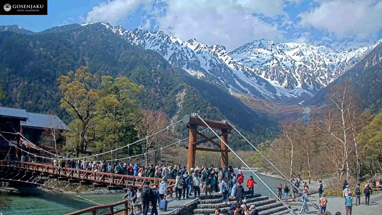 [4K] 上高地河童橋ライブカメラ KAMIKOCHI KAPPA-BASHI LIVE CAMERA