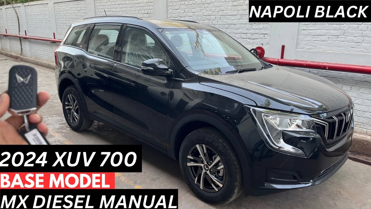 2024 XUV700 MX Diesel Manual Napoli Black | On Road Price | 2024 XUV700 MX Base Model Black Diesel