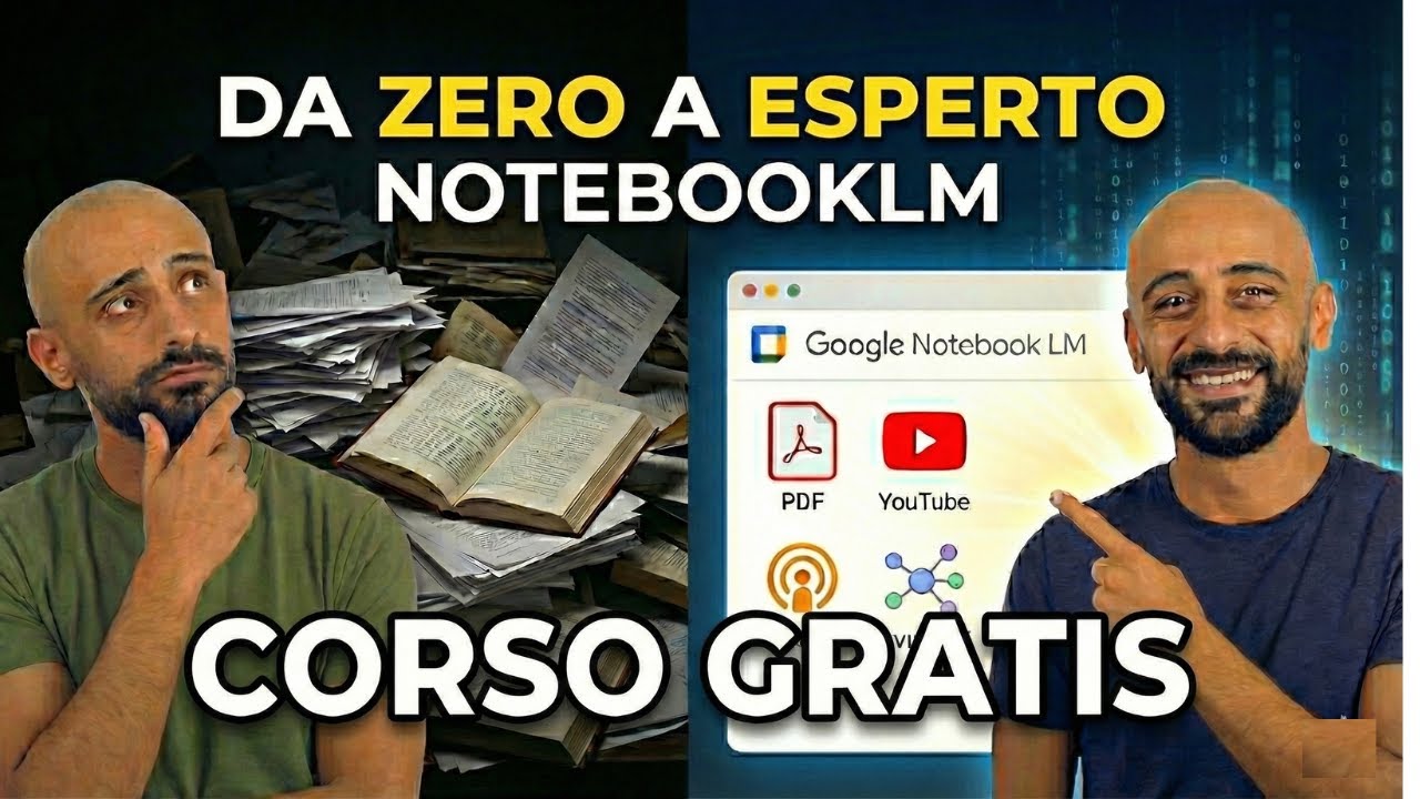 NotebookLM: da 0 a PRO in 40 minuti (CORSO GRATIS)