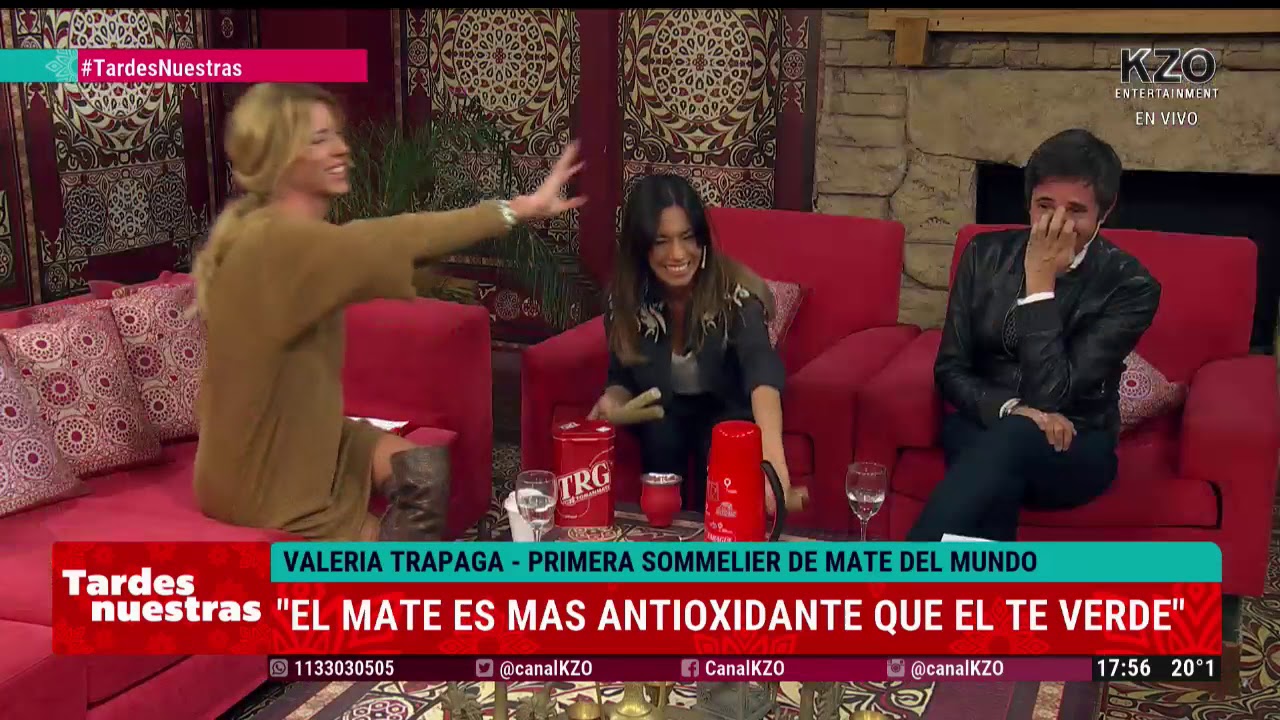 &iexcl;Se tentaron en vivo! La sommelier de mate estaba haciendo una demostraci&oacute;n pero....