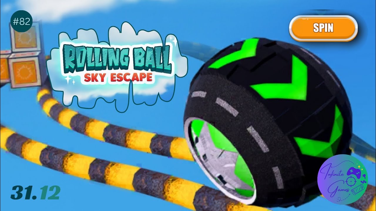 Rolling Ball : Sky Escape | Spin Levels | All Types | Random | Super Bonus | Racing | Carrot Run ⚽🥕☁