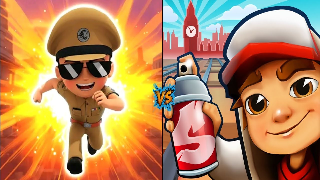 Little Singham vs Subway Surfers Holi Special 🌈🔥 Новое обновление игрового процесса