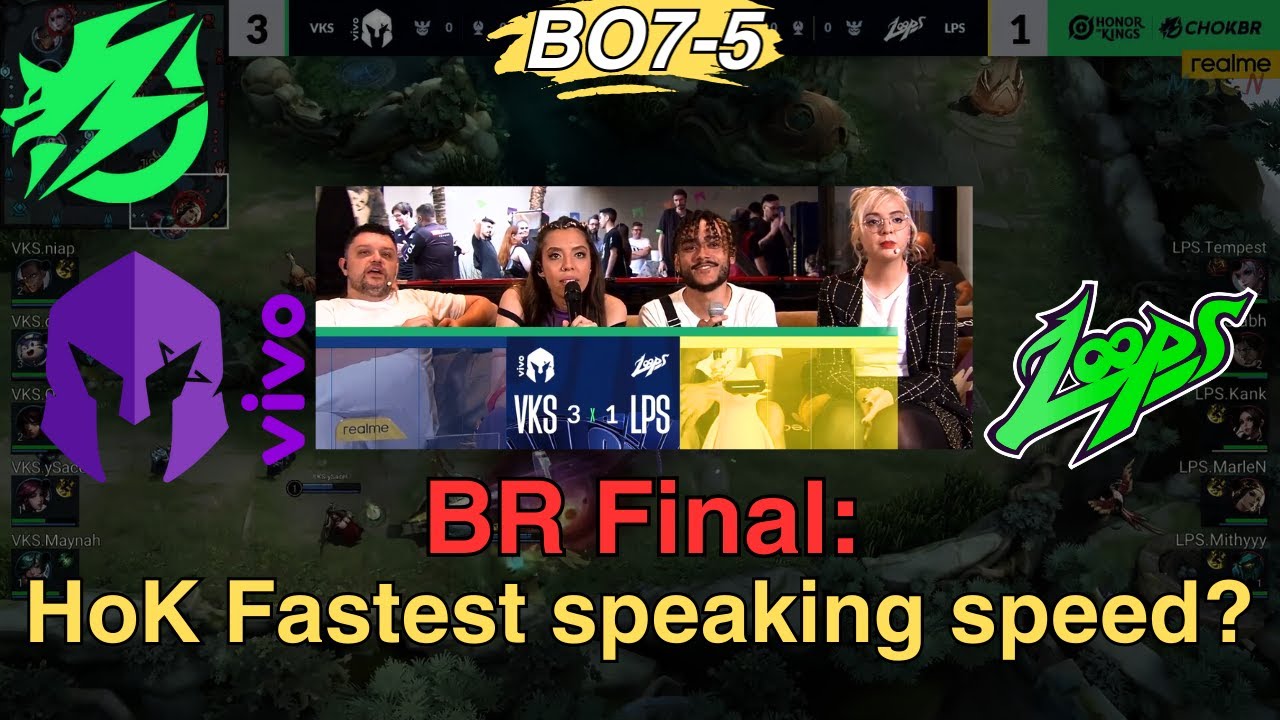 [VKS vs LPS] Brazil League Final: HoK Fastest speaking speed? | CHOKBR | Honor of Kings