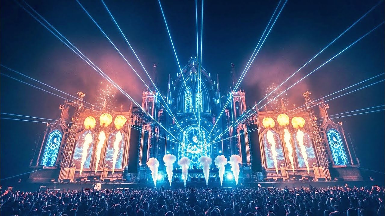 Immersive Tomorrowland Style Edm Journey: Festival Mainstage Vibes