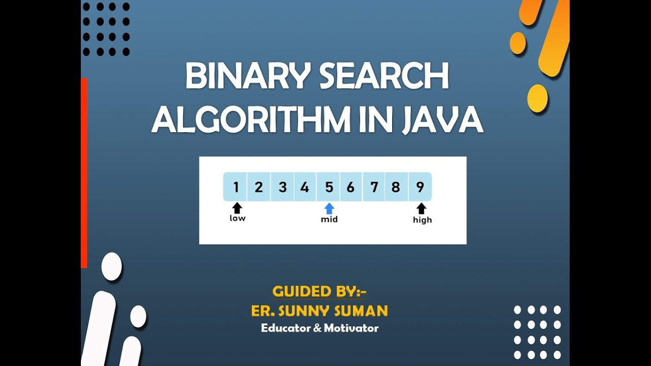 Binary Search Algorithm In Java | IN HINDI