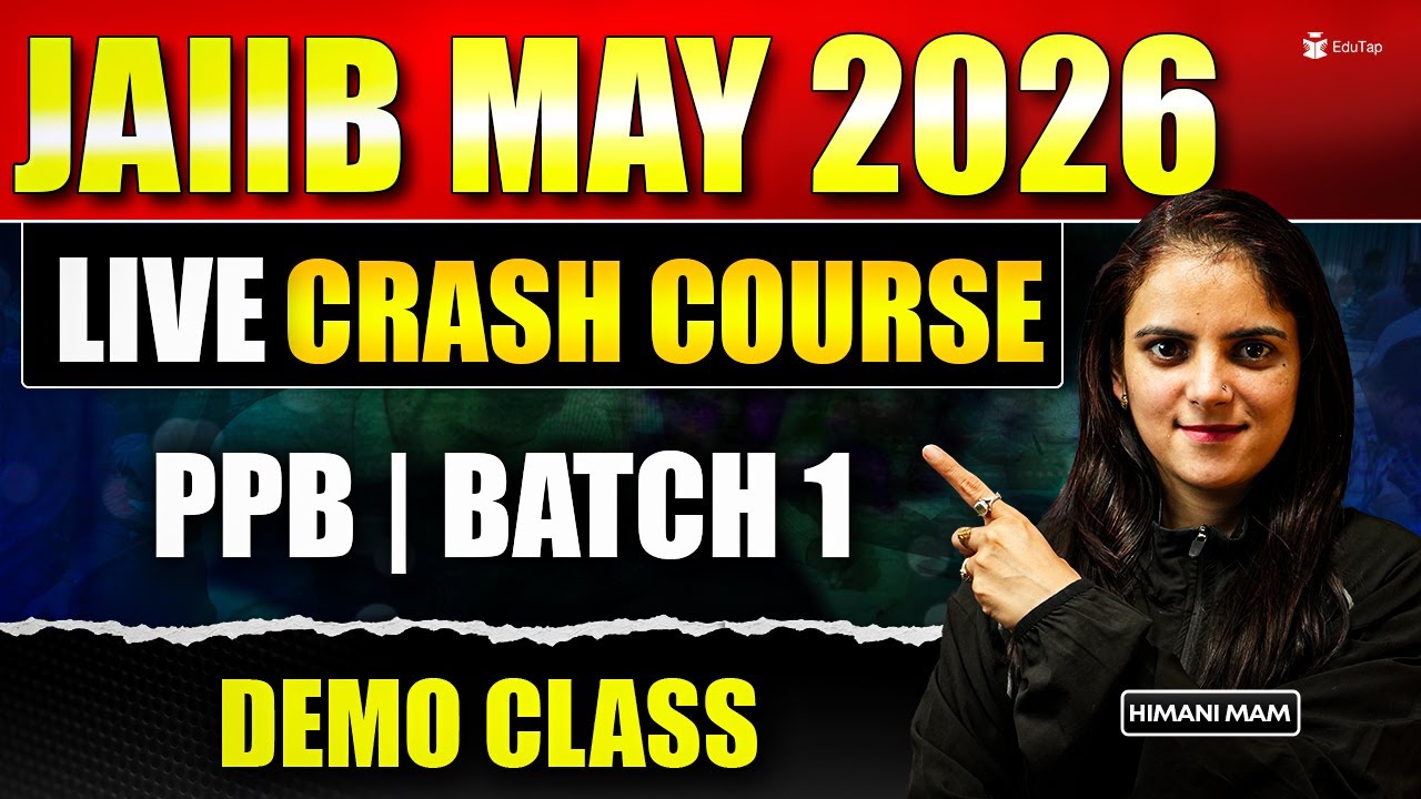 JAIIB May 2026 Online Course | JAIIB PPB Crash Course Classes | JAIIB PPB Exam Preparation