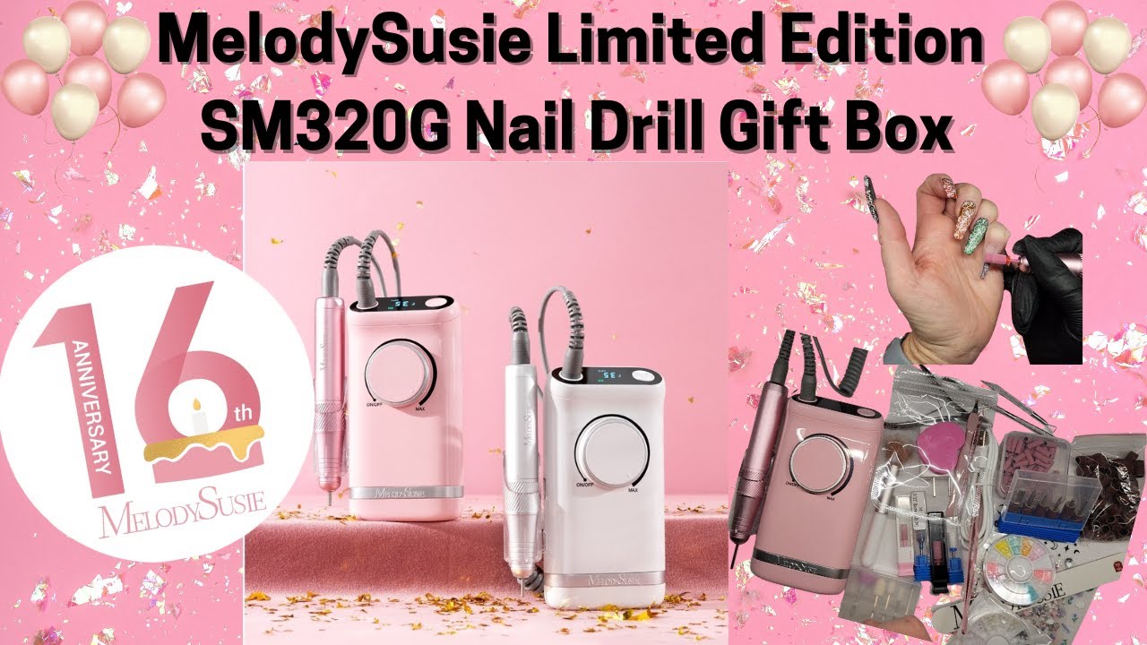 MelodySusie 16th Anniversary Limited Edition SM320G Nail Drill Gift Box 