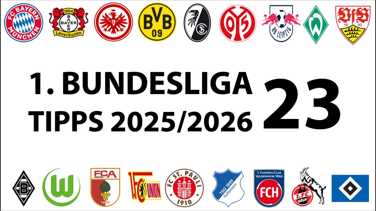 Bundesligatipps 1.Liga - 23.Spieltag - Saison 2025/2026