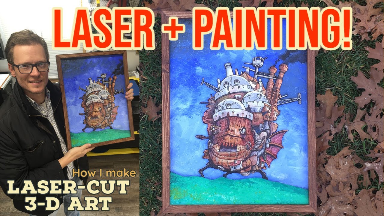 Laser + Painting - Using Laser-cut images for 3-D Art