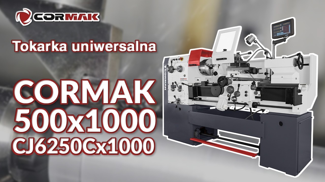 CORMAK 500 x 1000 | tokarka do metalu, konwencjonalna, cyfrowy odczyt