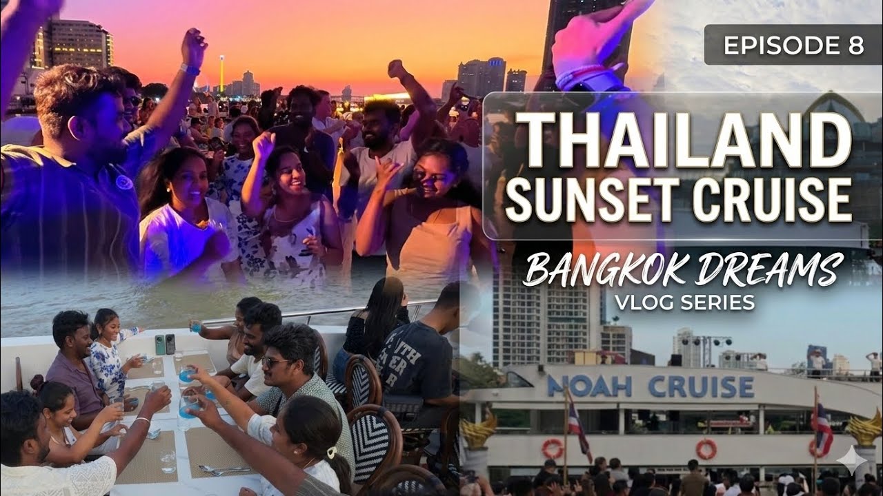 Bangkok Sunset Cruise ⛴️ Episode8 #homiesvlogstamil #friends #travel #thailand #sunset #bangkok 