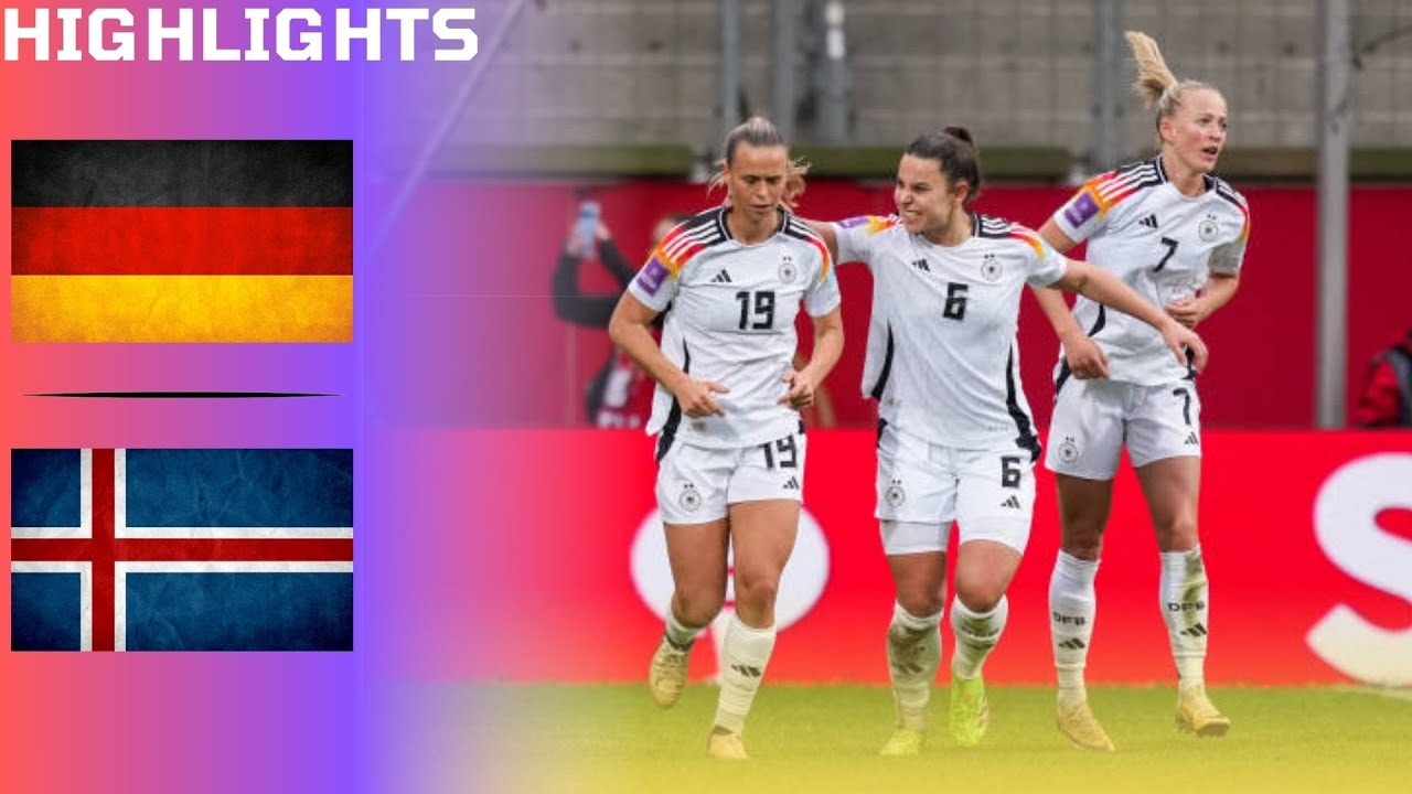 Germany v Iceland | Women’s European Qualifiers 2025 Highlights [German commentary]