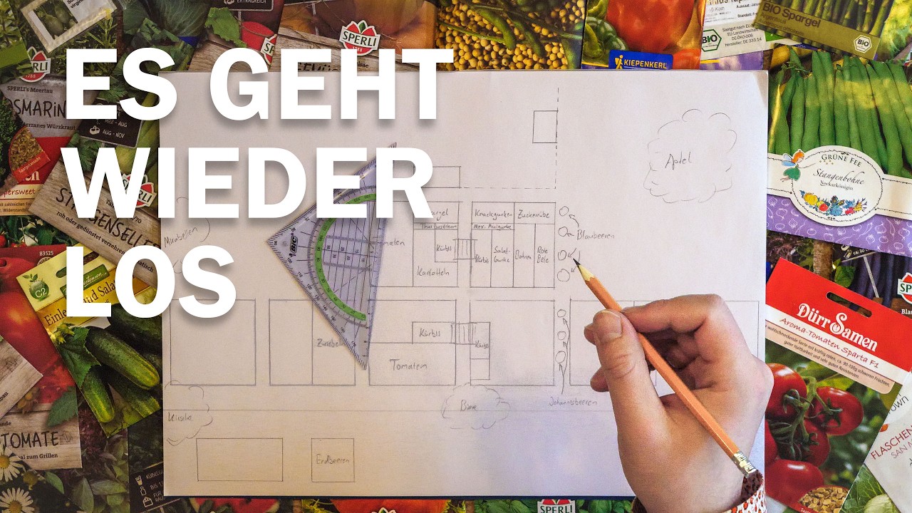 Wieder im Dreck wühlen: Samen-Anzucht, Gartenplan 2025, Setzlingpflege, Ernte, Kochen