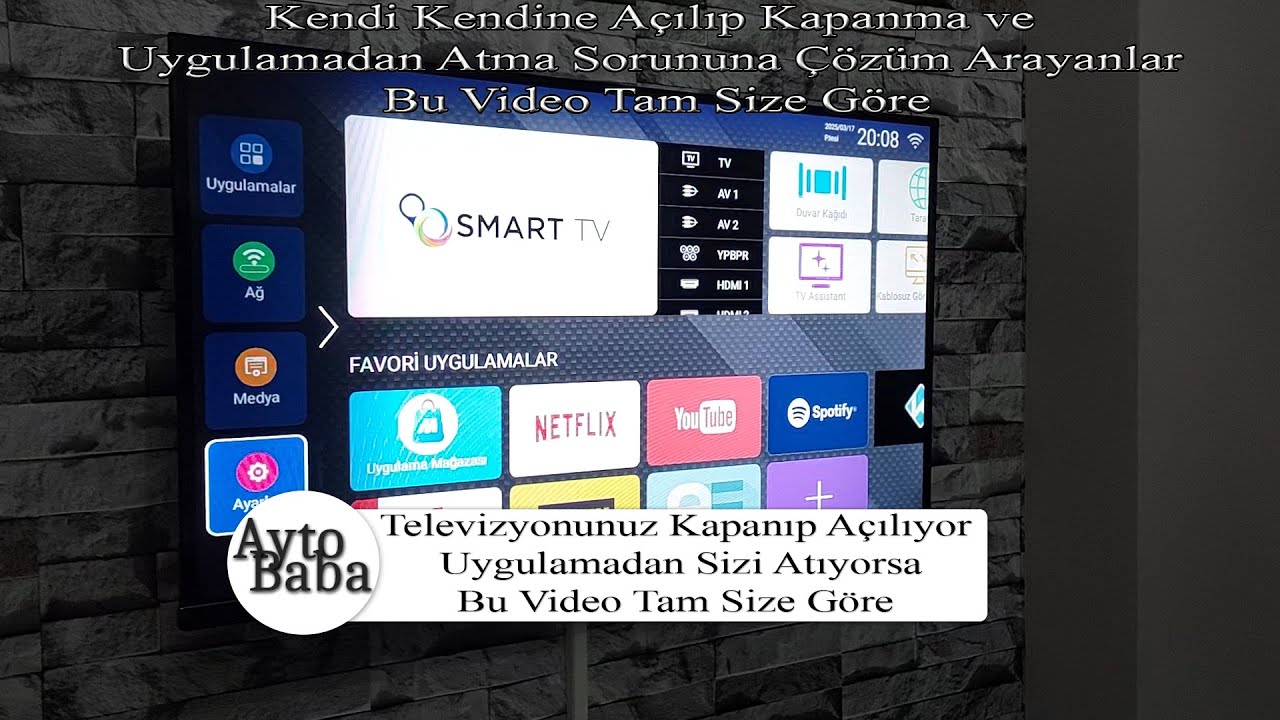 Televizyonunuz Kendi Kendine Açılıp Kapanıyor, Uygulamadan Sizi Atıyorsa,  Bu Video Tam Size Göre