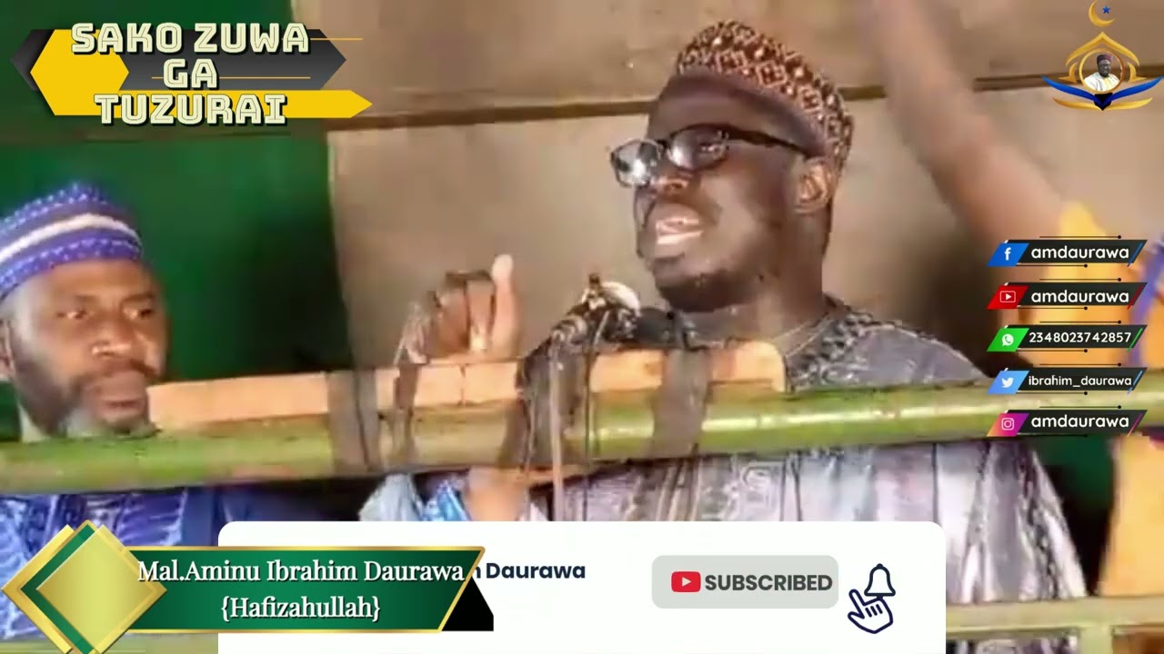 Sako Zuwa Ga Tuzurai | Sheikh Aminu Ibrahim Daurawa