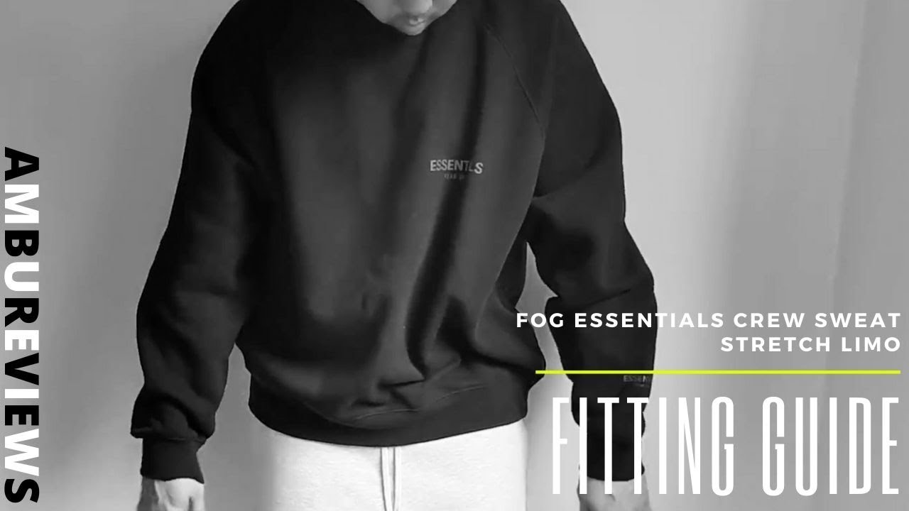 Fear of God Essentials Summer Core Crew Sweat - Stretch Limo - Sizing and Fit