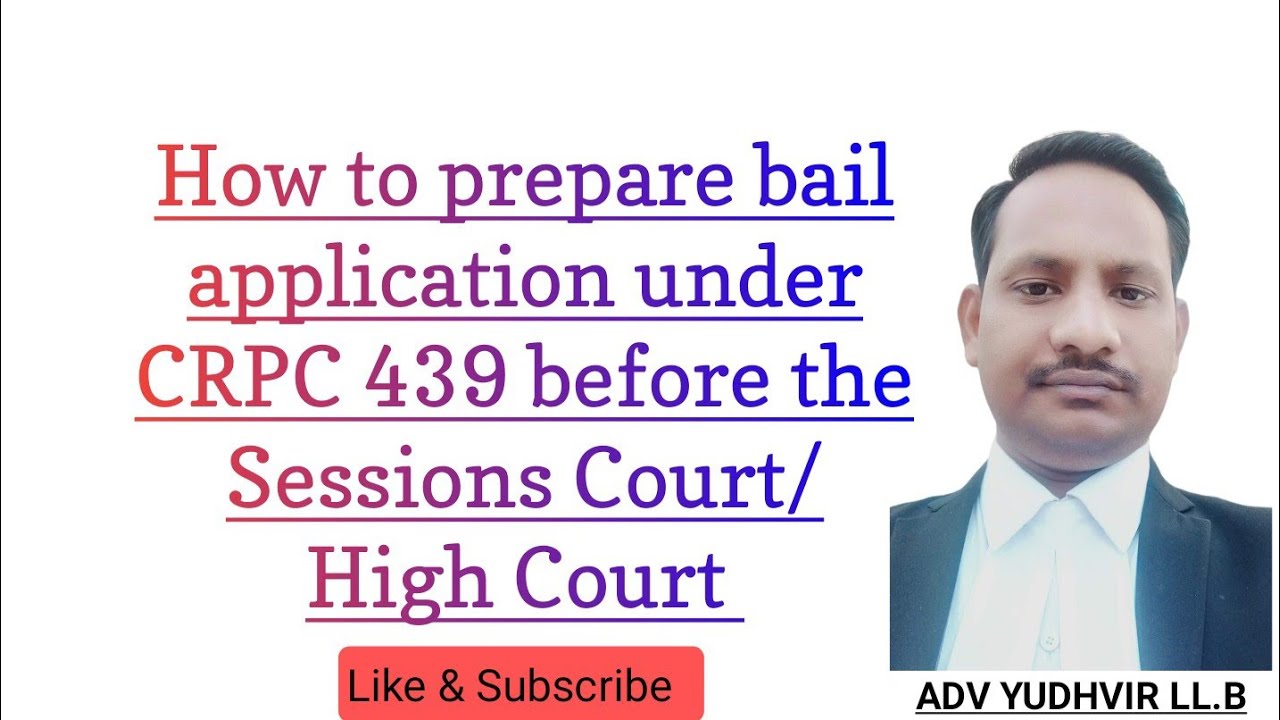 #How to Draft a Bail Application U/S 439 of Crpc 1973। What are the Important Points ।।