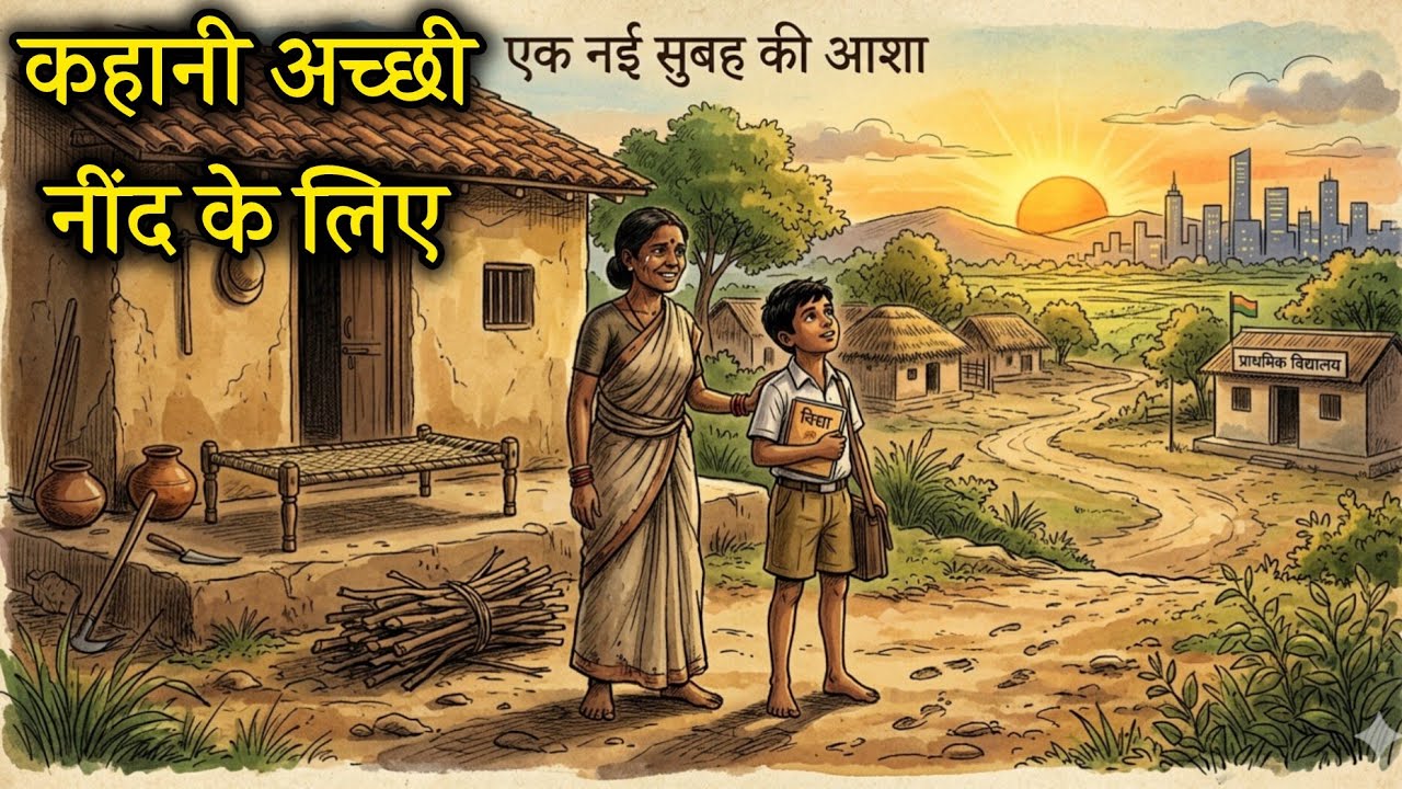 जब माँ का संघर्ष बना बेटे की ताकत |कहानी अच्छी नींद के लिए।#emotionalstory #sleepingstories 