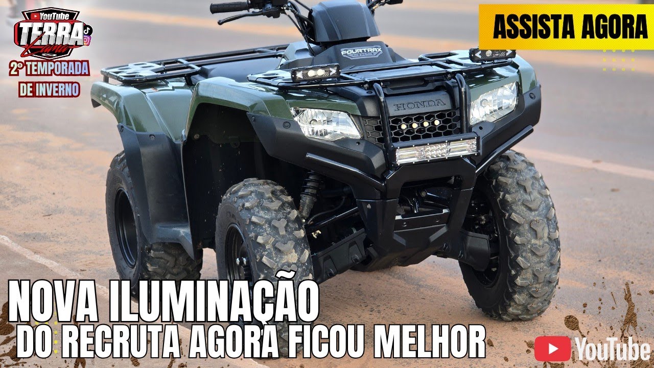 Nova iluminação no recruta,  agora ficou muito bom pra andar na estrada 🤩