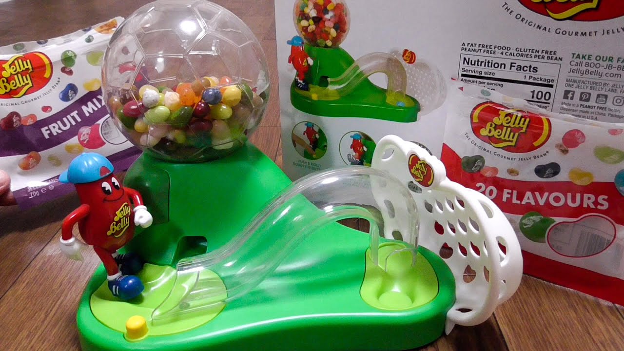 Mr.ジェリーベリー サッカープレイヤー ビーンズ マシン Mr. Jelly Belly Soccer Player Beans Machine Candy Dispenser