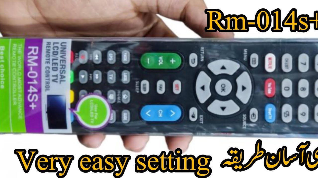 Universal remote control setting