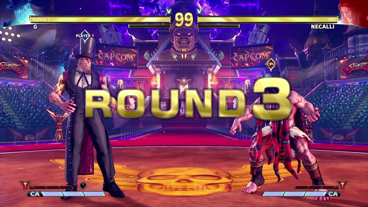 STREET FIGHTER V G vs Necalli