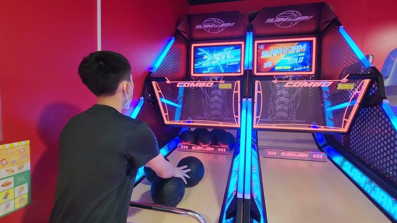 Super MVP X Basketball Arcade with HUGE HOOPS (Relay Game with THOR224) 加大版籃球框嘅MVP籃球機🥴