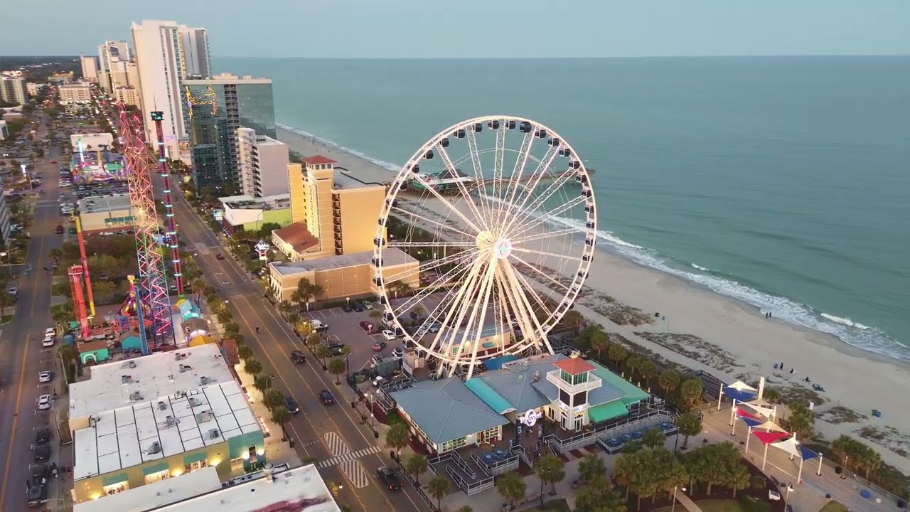 Myrtle Beach, SC in 4K - Stunning Aerials with Relaxing Soundscapes