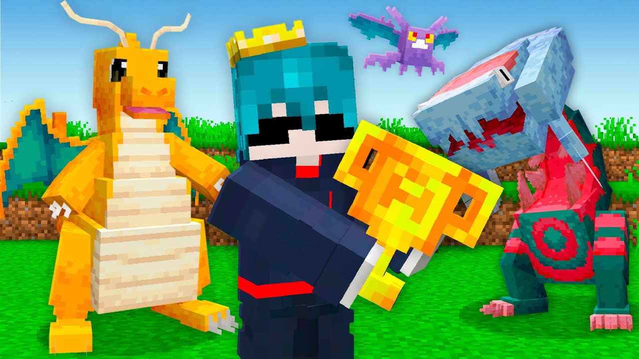 Me Tornei Campeão Pokémon no Minecraft Cobblemon