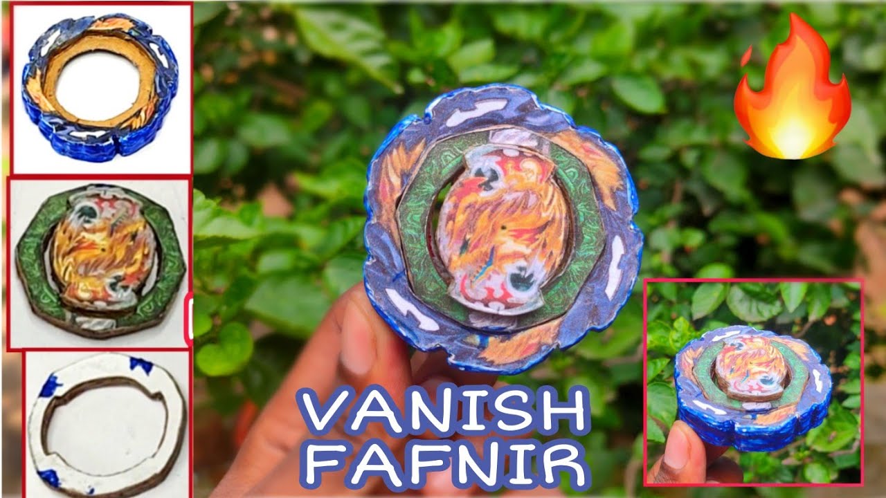 How to make Vanish Fafnir Energy Layer Homemade Cardboard BEYBLADE  BURST DYNAMITE BATTLE | DB