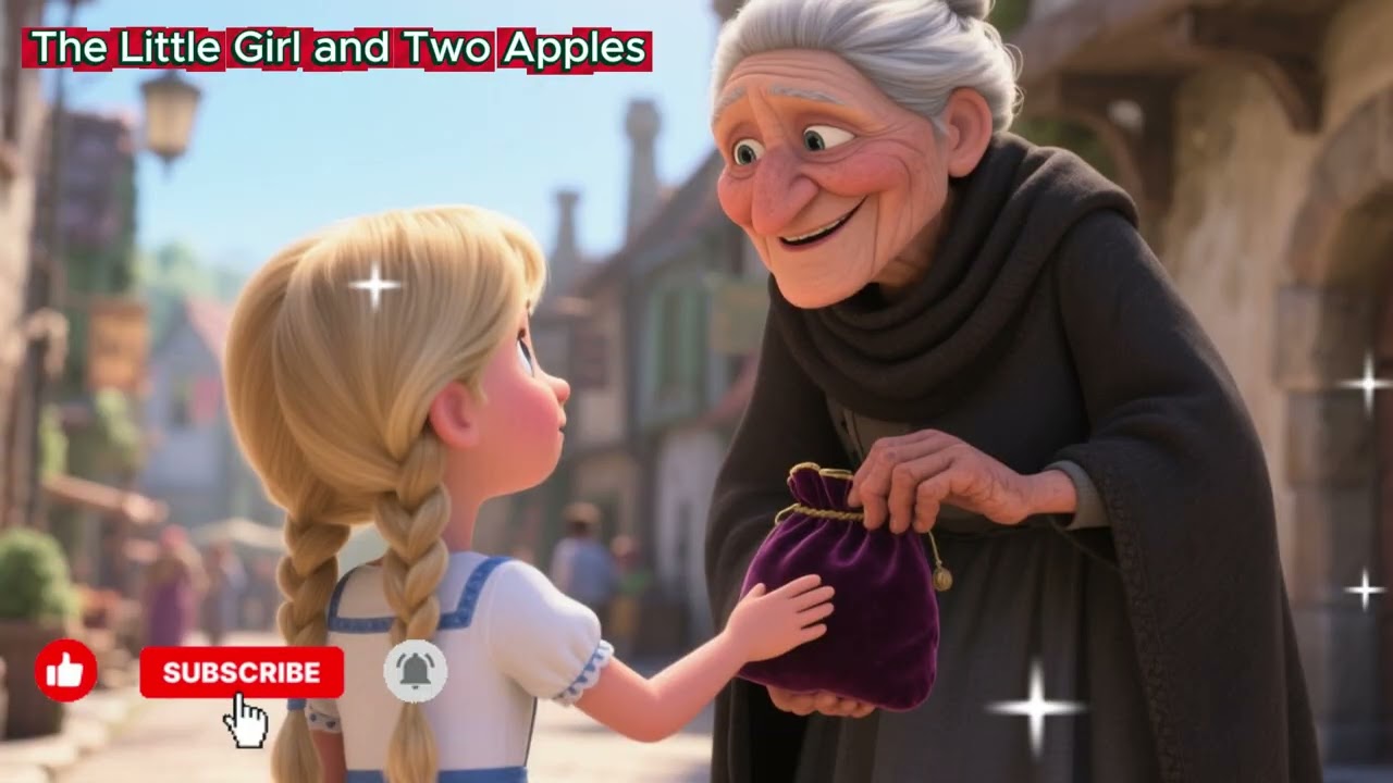 The Little Girl and Two Apples  🍎👧
