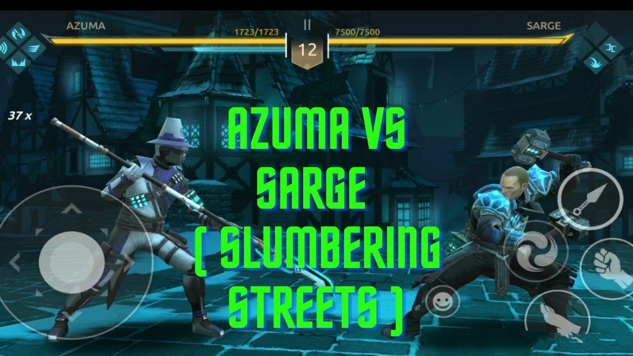 Shadow Fight Arena Slumbering Streets - Azuma vs Sarge