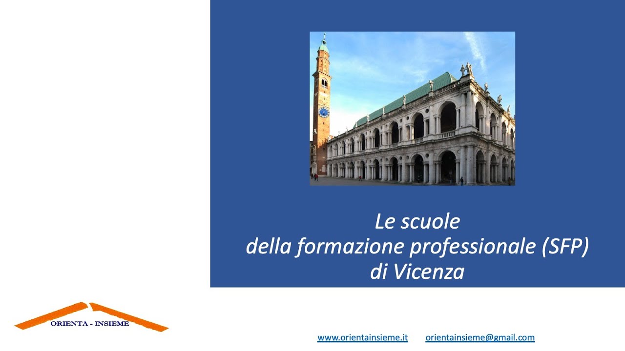 Le differenti tipologie di scuole - Presentazione scuole della formazione professionale