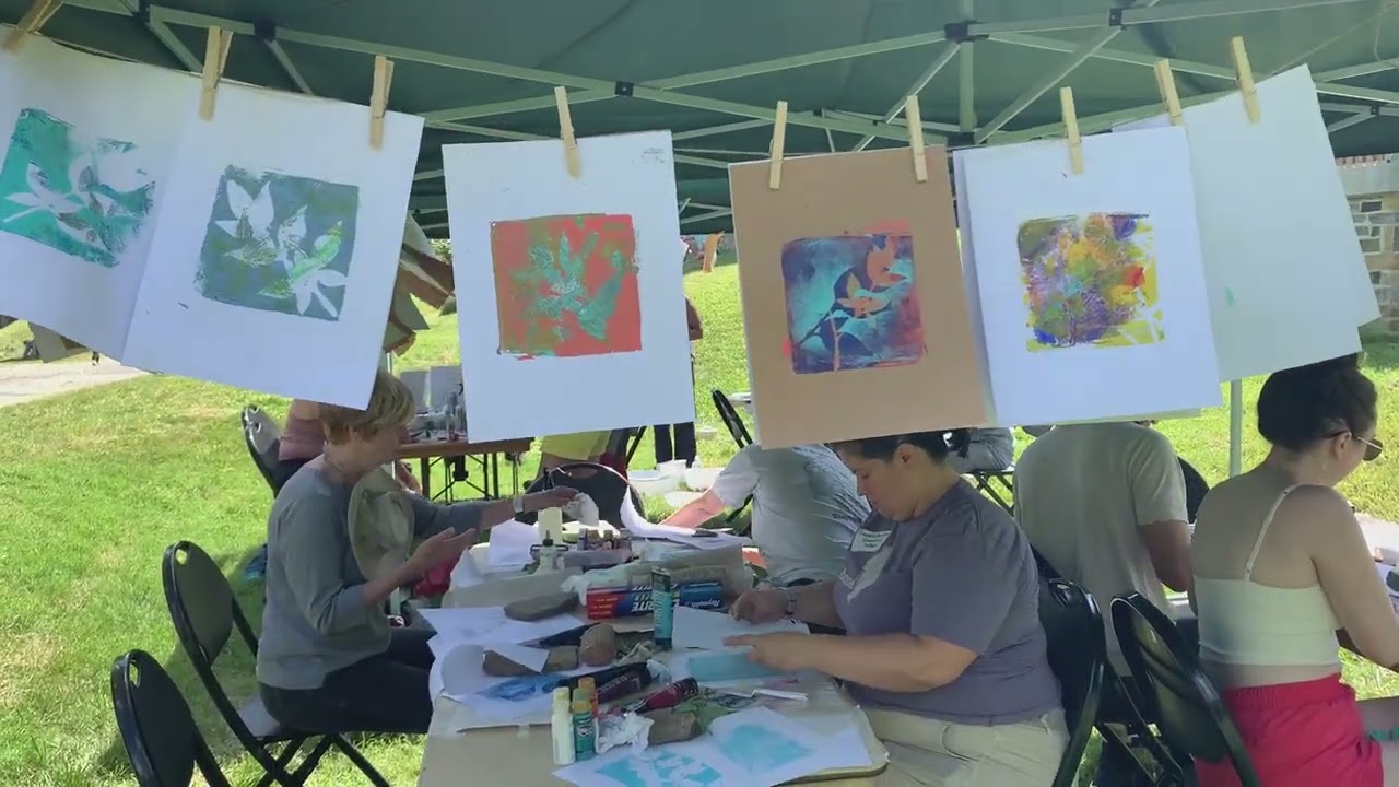 Gelatin Printing Outdoors!