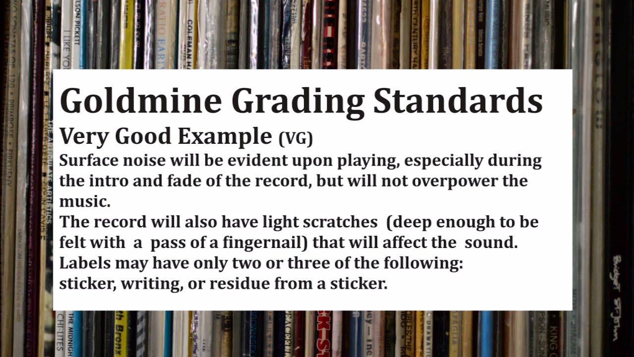 Goldmine Record Grading Audio Examples