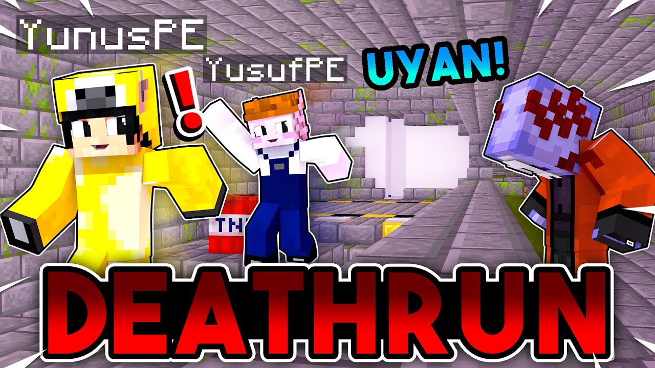 KATİLLER UYUYOR!! | Ölüm Koşusu [DeathRun] | Minecraft PE