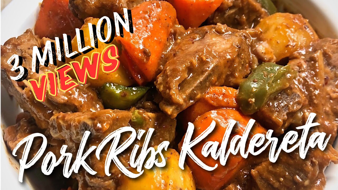 Pork Ribs Caldereta | Kalderetang Baboy (Ribs)