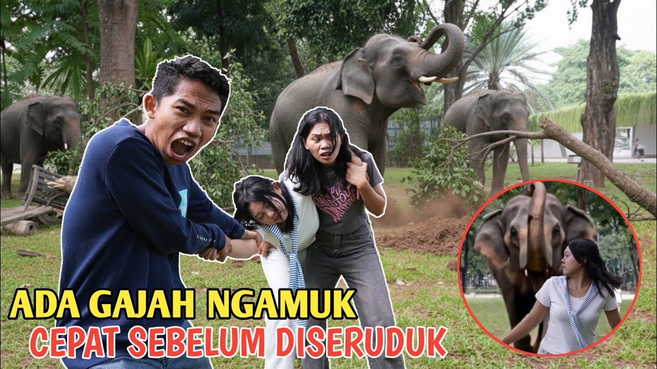Bian Diseruduk Gajah Dikebun B1notang Sampe Pings4n?? | Mikael Family