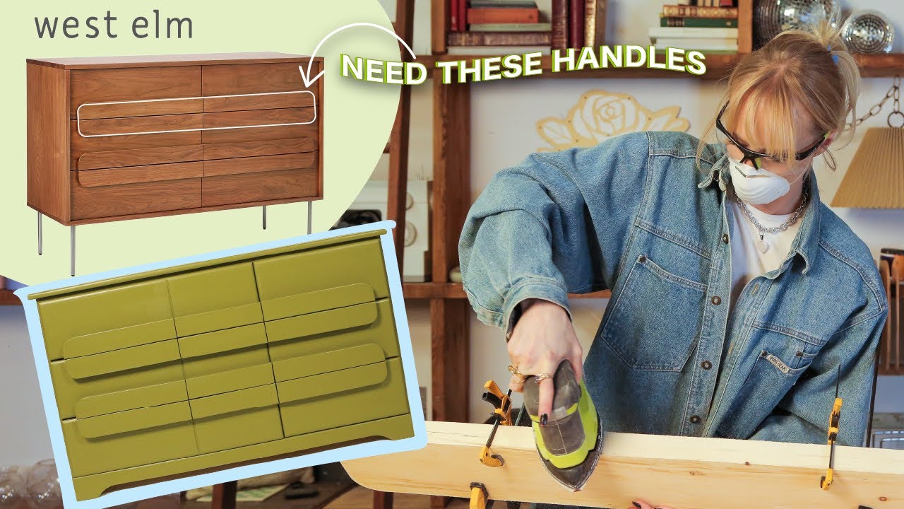 i upcycled this old dresser *west elm dupe*