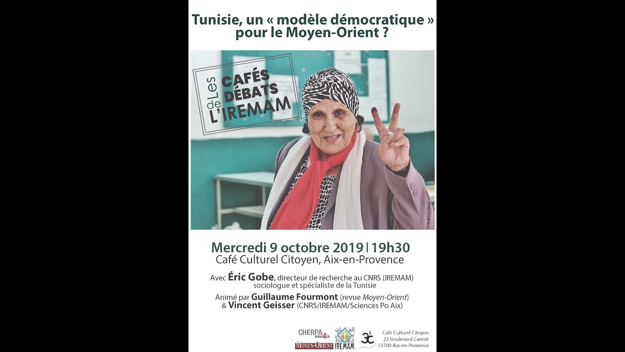 Caf&eacute;-D&eacute;bat de l&rsquo;IREMAM & de la revue Moyen-Orient sur la Tunisie