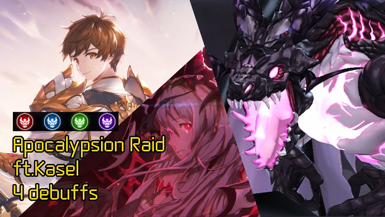 [King's Raid] Apocalypsion Raid ft.Kasel (4 Debuffs)