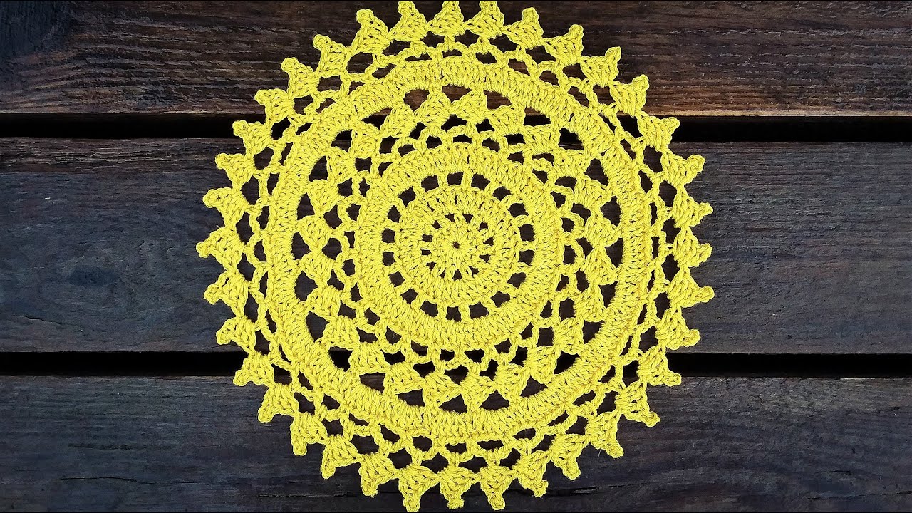 How To Crochet Round Doily