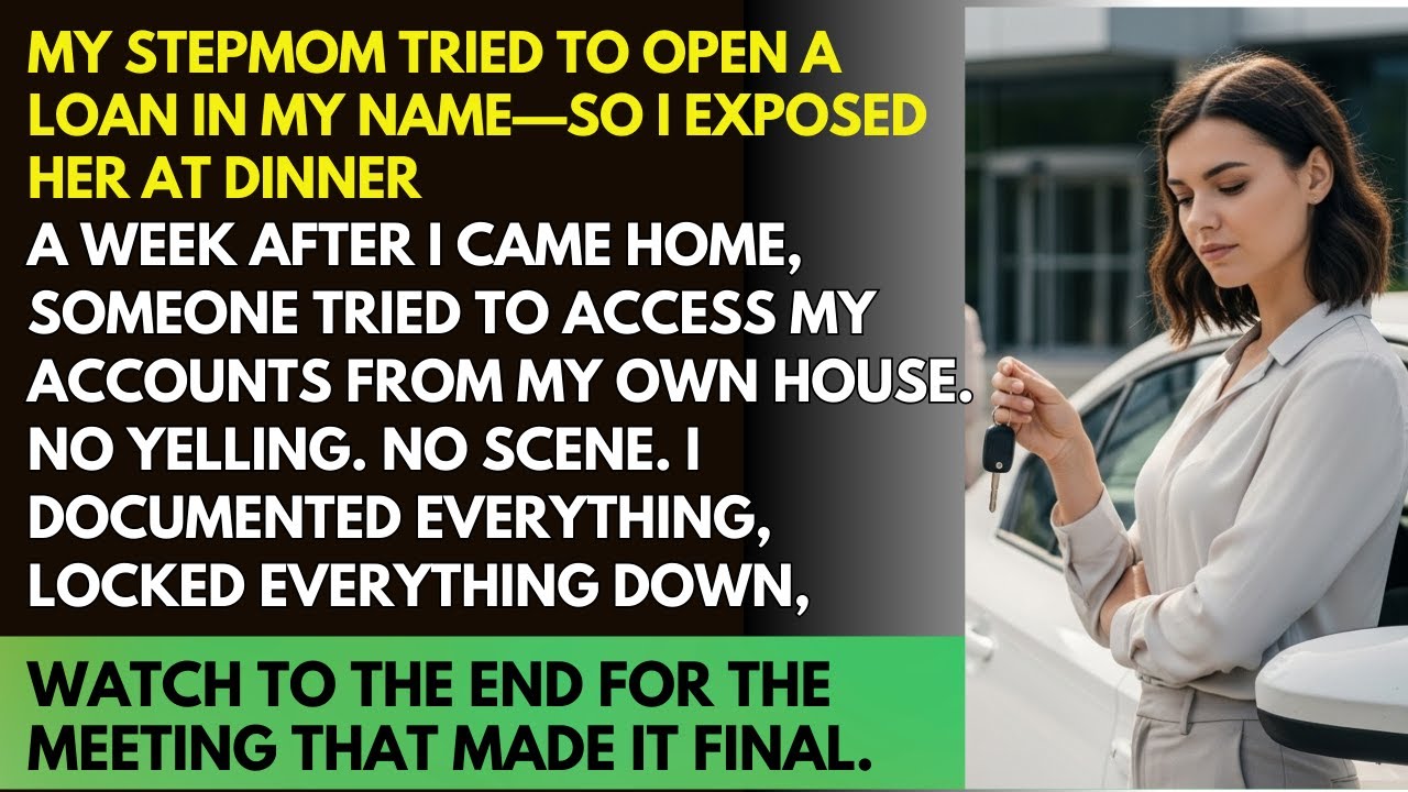 My Stepmom Tried to Open a Loan in My Name—So I Exposed Her at Dinner
