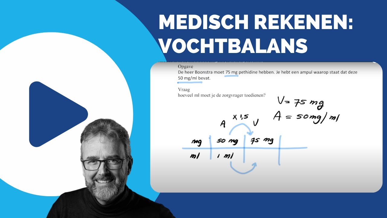 MEDISCH REKENEN | vochtbalans | rekenexpertonline