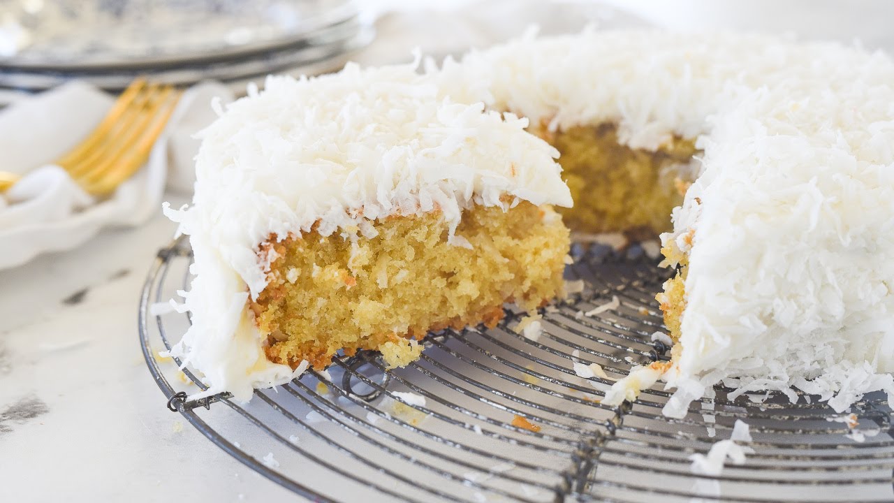 Coconut Cake for Two | Small Batch Cake |  6 inch cake